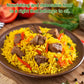 Golden Crown Saffron Yellow Rice - 32 Oz (2Lb) | Naturally Aged Halal + Long Aromatic | Tasty And Delicious Flavorful | Long-Grain Stovetop Or Microwave Rice