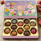Empire Delights Mothers Day Chocolate Gift Box - 12 Assorted Milk & Dark Truffles - 6 oz Gourmet   for Mom, Wife, Grandma