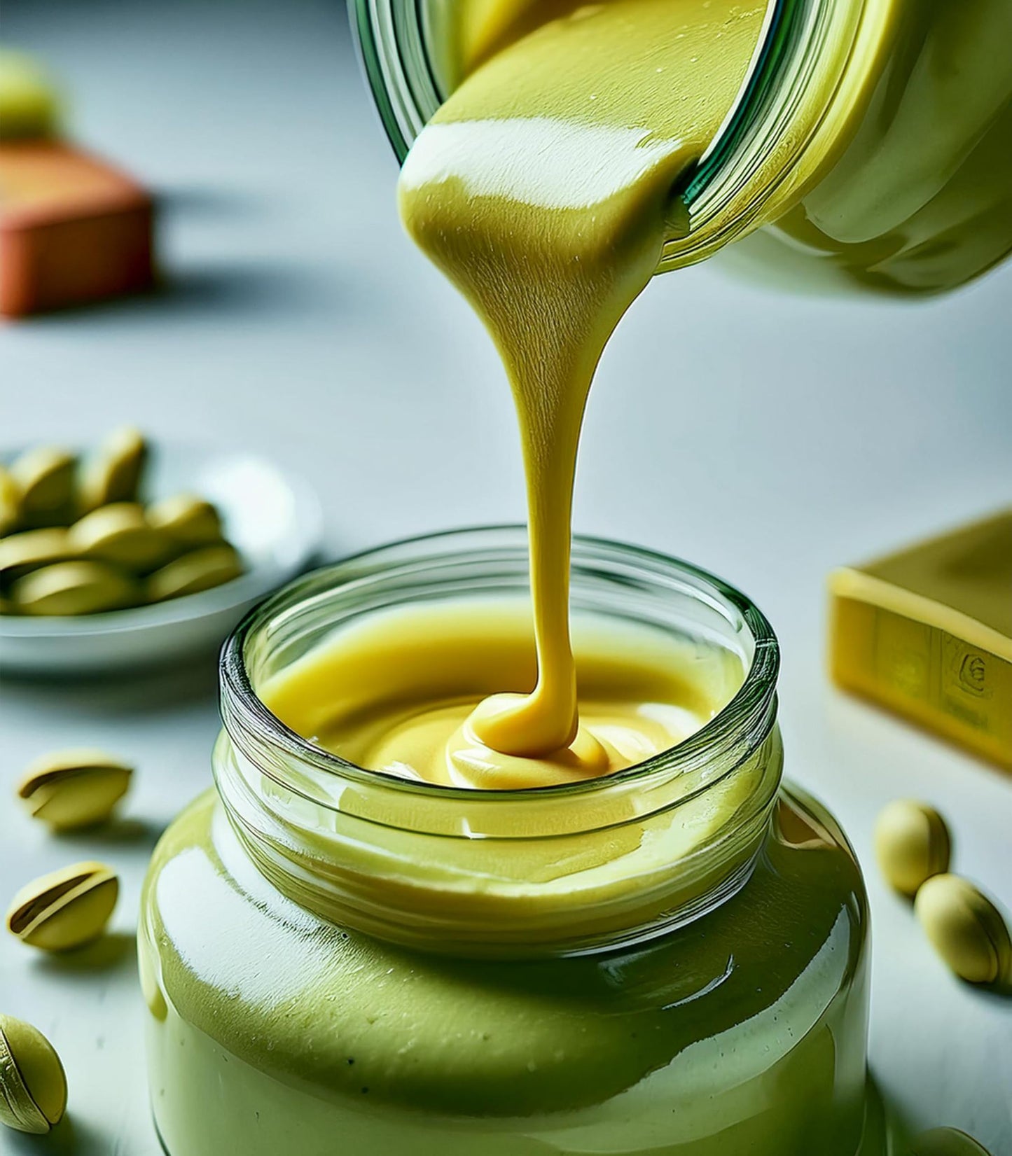 UNIQBITE Pistachio Cream Natural Sweet Butter Spread 7 oz (200g) No Palm Oil