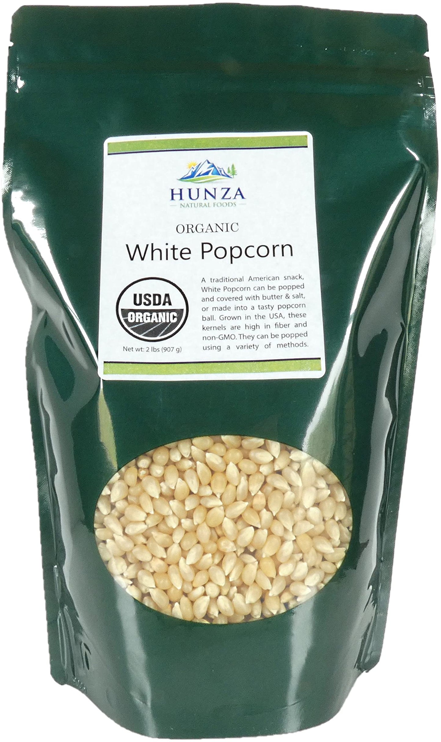 Hunza Organic White Popcorn (2-Lbs)