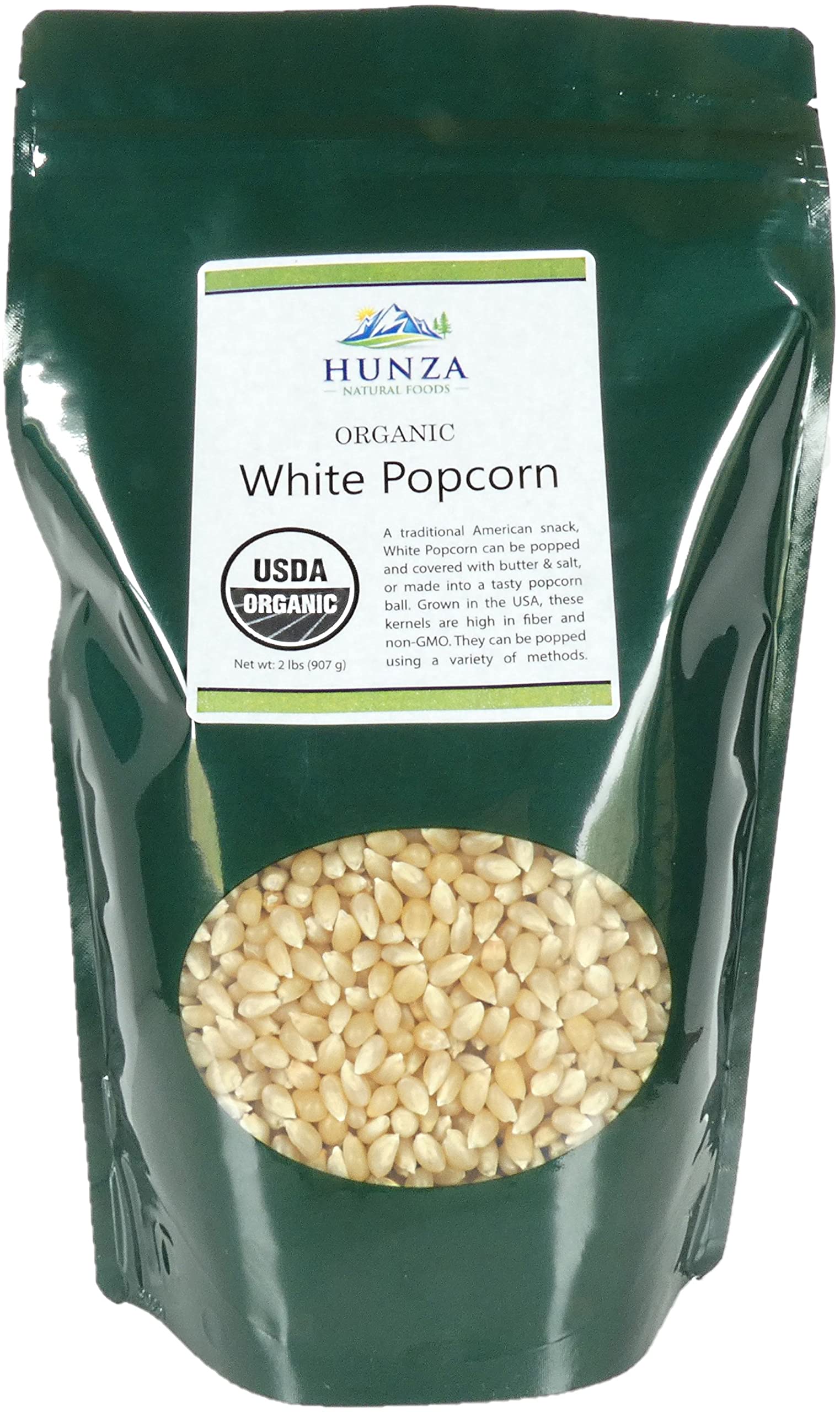 Hunza Organic White Popcorn (2-Lbs)