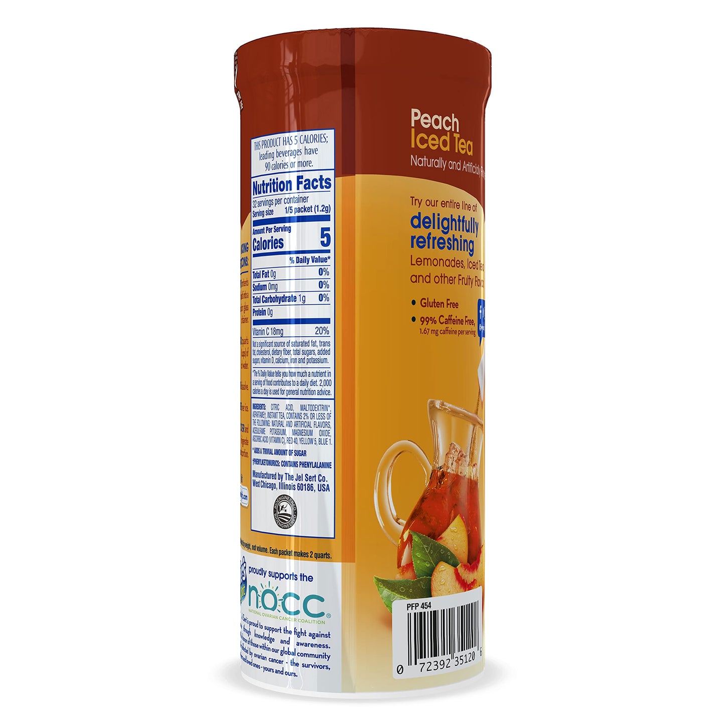 Wyler'S Light Pitcher Packs (6 Per Canister), Peach Iced Tea Drink Mix, Includes 6 Canisters (36 Total Pitcher Packs)