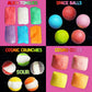 Space Age Snacks Premium Freeze Dried Candy Variety Pack - 4 Types, 23.39 cm, Includes Stickers