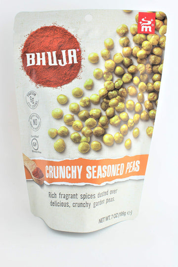 Bhuja Snacks - Crunchy Seasoned Peas - Case of 6 - 7 oz.