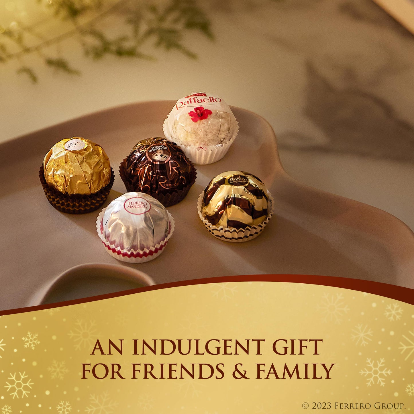 Ferrero Rocher Grand Assortment, Premium Gourmet Chocolates, 24 Count, Hazelnut, Milk, Dark, Cappuccino, Manderly, Coconut