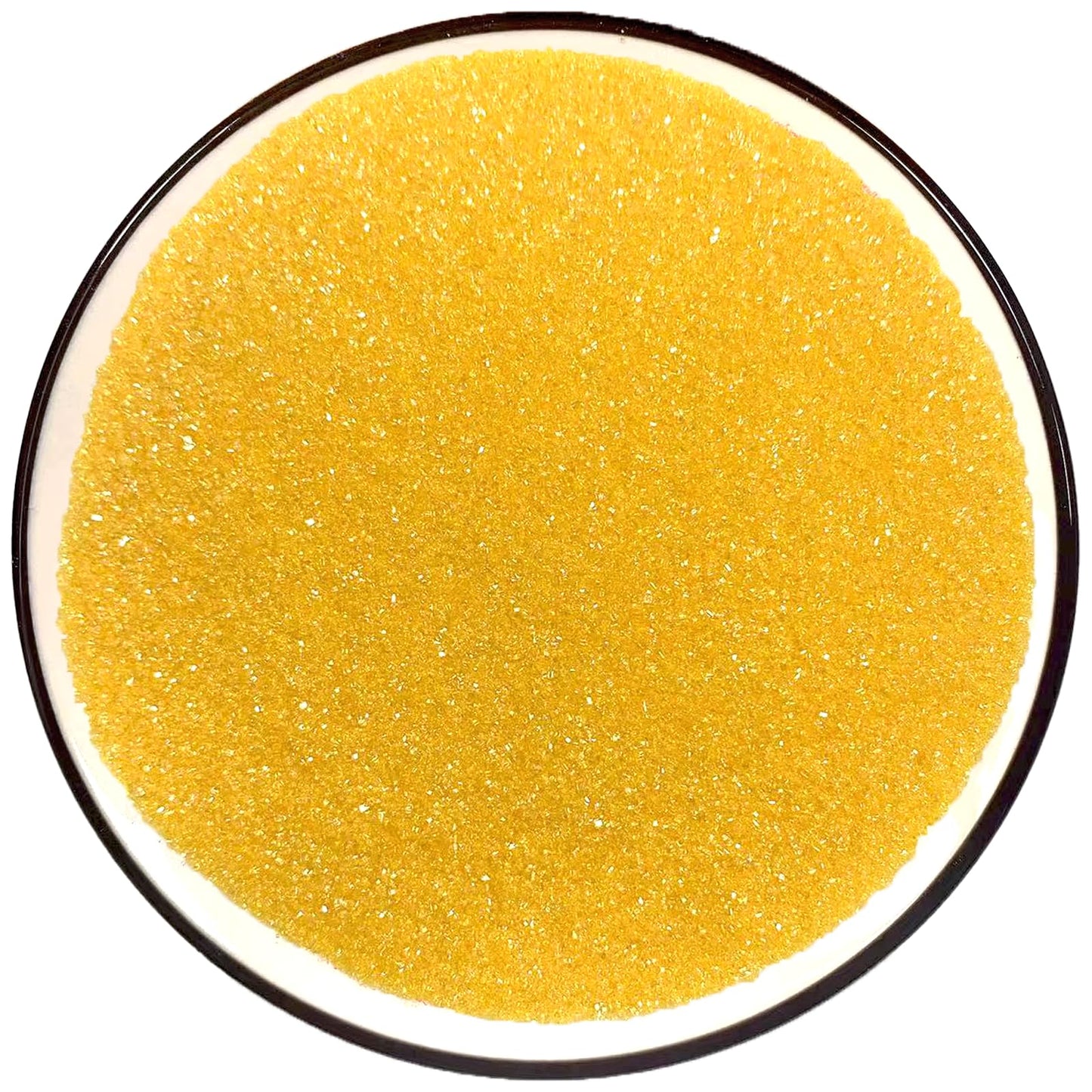 Philaeec Yellow Sanding Sugar Edible Sparkling Crystals For Baking Cake Decoration Cookie Ice Cream Cupcake Toppers Wedding Part