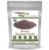 The Spice Way Brown Mustard Seeds - Whole Seeds, 8 Oz