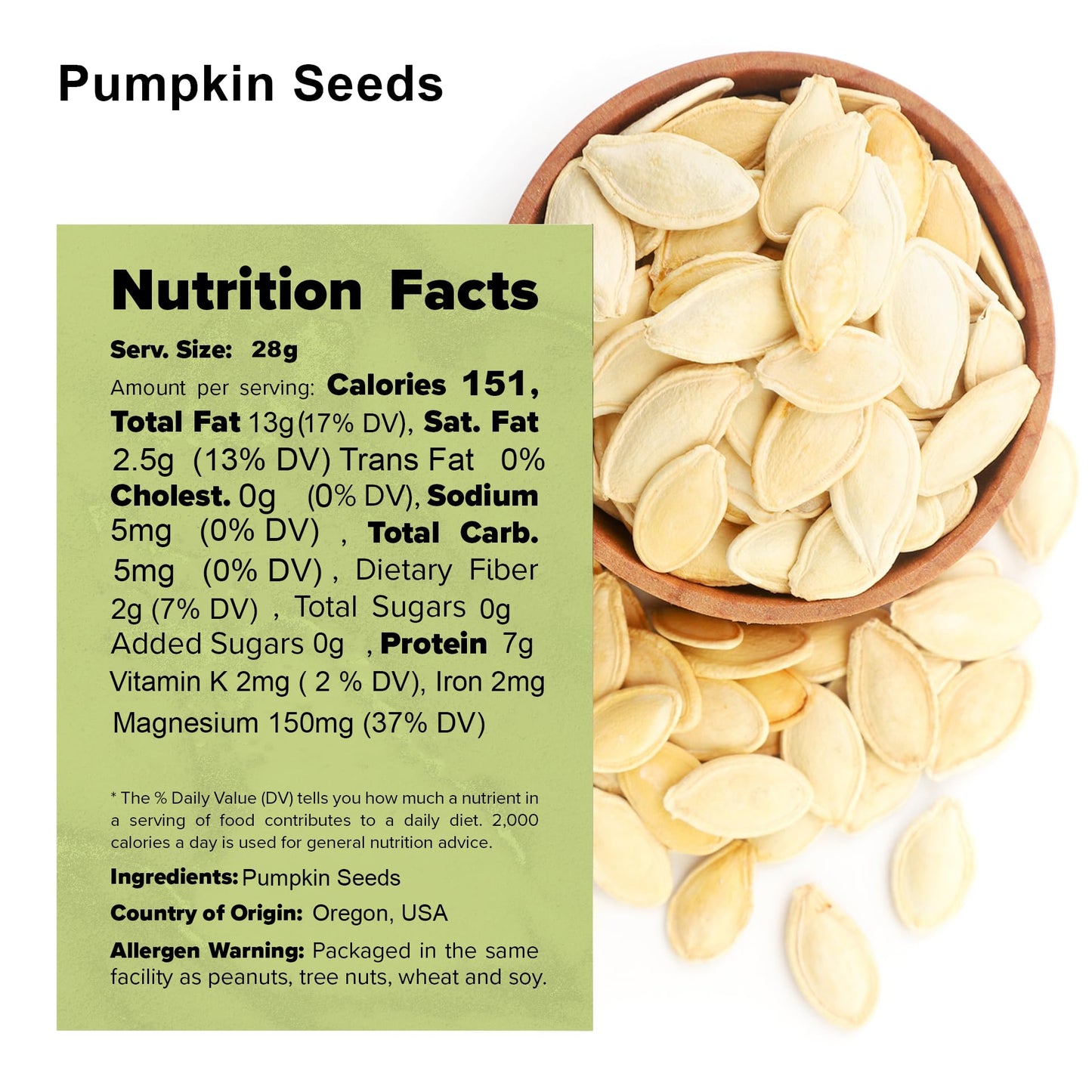 NUTS U.S. - Pumpkin Seeds | Raw and Unsalted | Keto and Paleo Friendly | Vegan and Healthy Snacks in Resealable Bags (4 LBS)