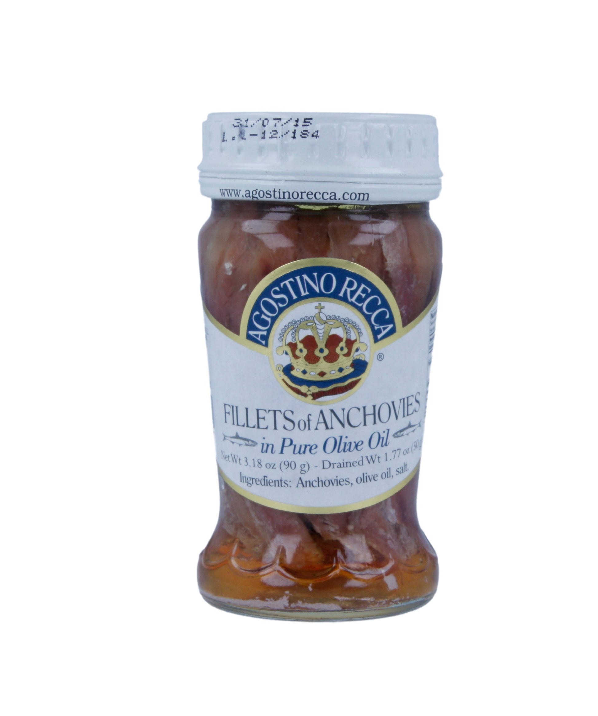 Agostino Recca Anchovies Fillet 3 Oz