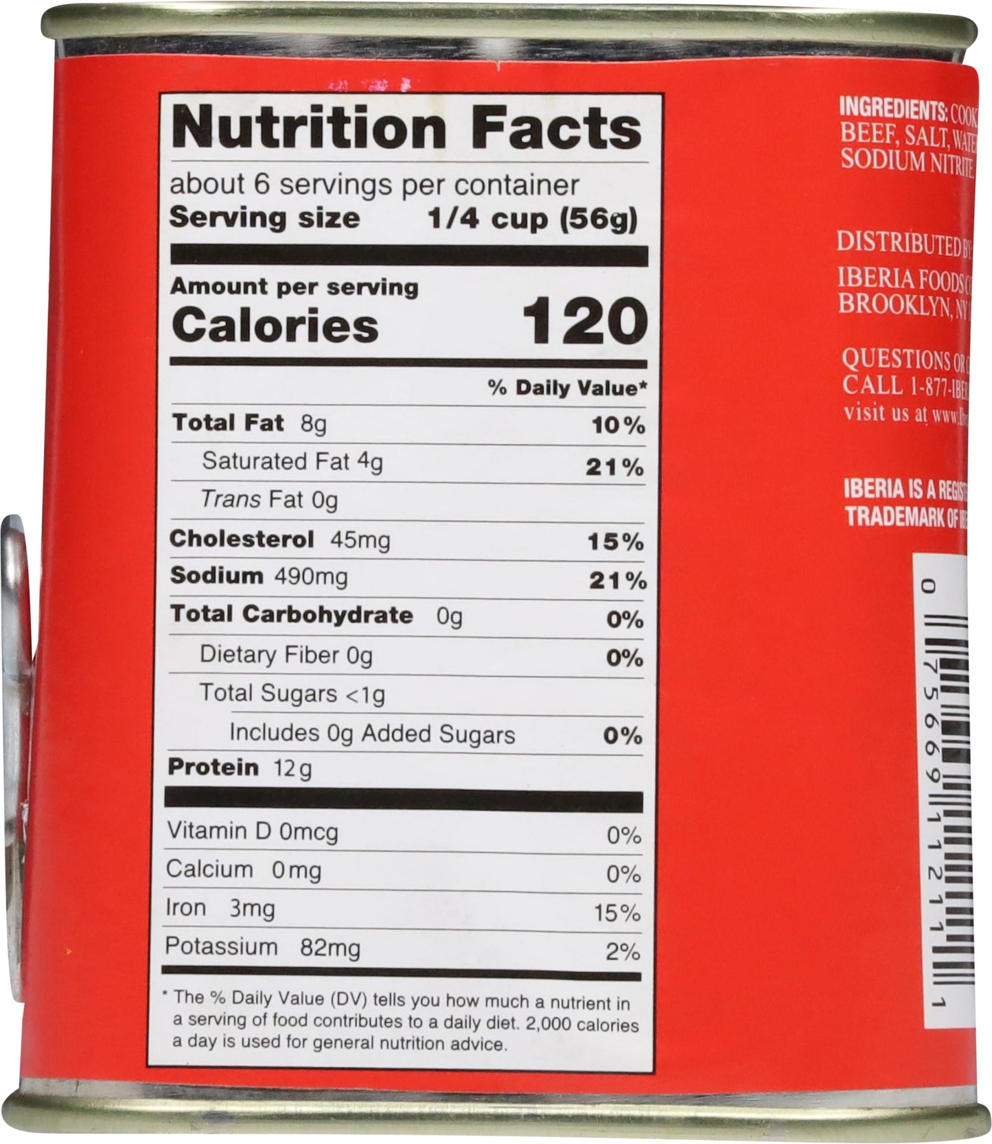 Iberia Corned Beef, Premium Quality with Natural Juices, 12 oz, Halal