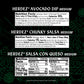 HERDEZ Salsa Dipping Variety 3 Pack - NEW! Chunky Medium, Salsa Con Queso, Avocado Dip Medium - Authentic Mexican Flavor Dips fo