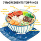 Yimi Ramen Toppings, Dried Beef Flavor, 7 Different Toppings - Dehydrated Vegetables | Freeze Dried Shiitake Mushrooms | Cabbage | Spring Onion, Ramen Toppers Add Flavor To Instant Noodles, Ideal For Gift