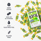 PURE KICK Energy Singles To Go Drink Mix, Jolly Rancher Green Apple, 72 Total Packets (12 Boxes of 6 Packets Each)