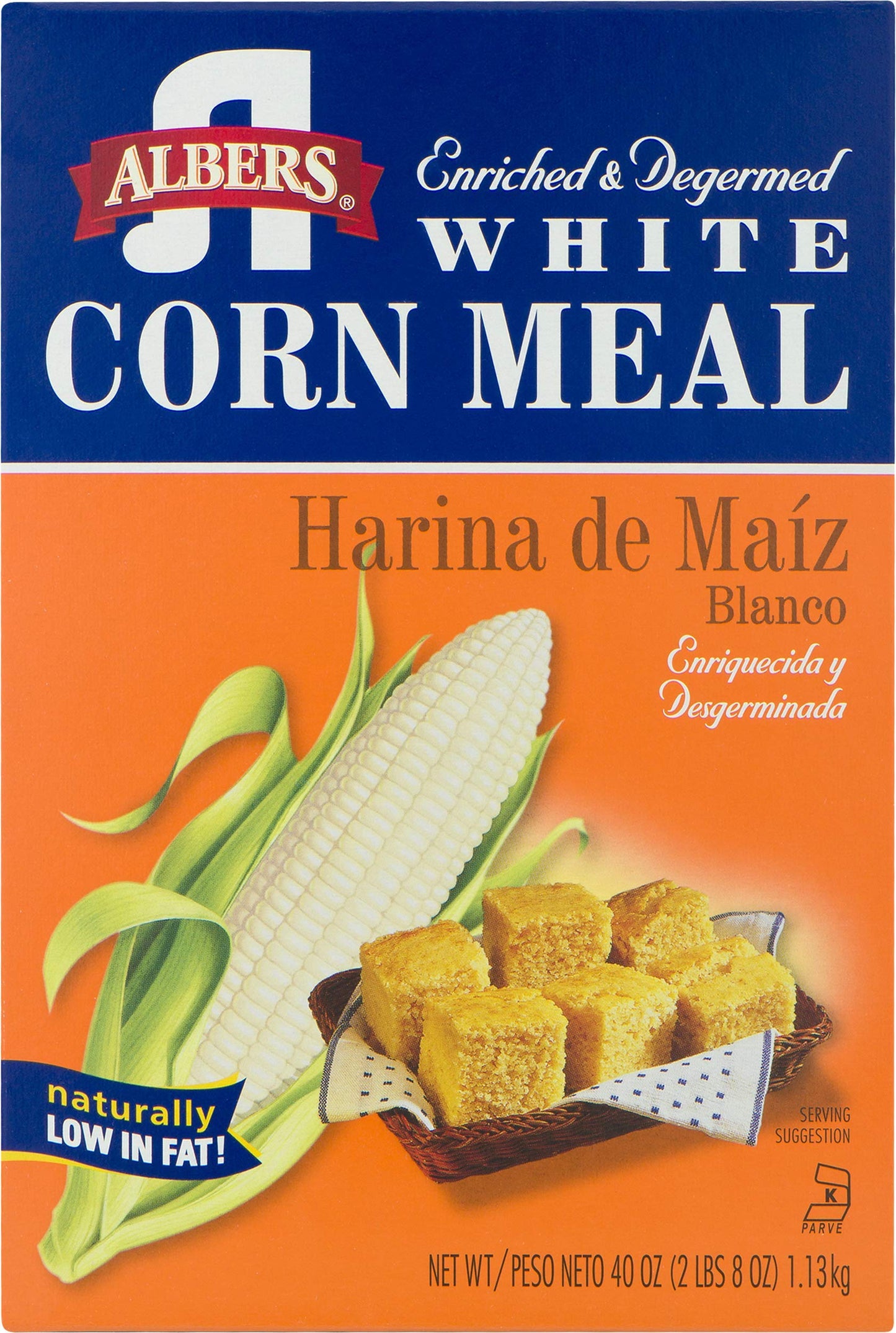 Albers White Corn Meal, 40-Ounce Boxes, Pack of 4, Model 759-0762