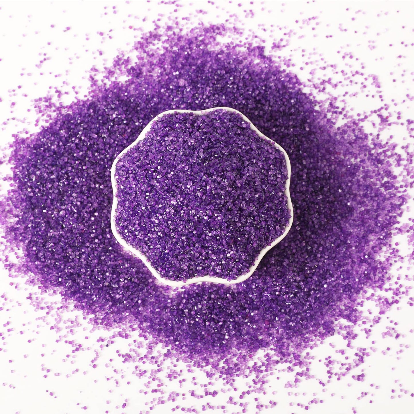 Kasvan Purple Sanding Sugar Sprinkles - Edible Sugar Crystals, Baking Cake Decorations, Ice Cream Toppings Cupcake Decorating, W