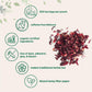 Organic Hibiscus Tea Bags, 200 Count | Enhanced Source From Hibiscus Flowers | Caffeine Free Herbal Tea | Eco-Friendly Hemp Paper Tea Bags | Non-Gmo, No Sugar