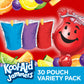 Kool-Aid Jammers Variety Pack, Tropical Punch, G  & Cherry Flavored, 30 Pouches, 60 Fl Oz (Pack of 3)