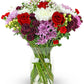 Benchmark Bouquets - Timeless Romance (Glass Vase Included) - Fresh Flowers for Delivery - Gift for Graduation, Birthday, Annive