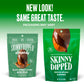 SkinnyDipped Mocha Splash Almonds, Healthy Snack, Plant Protein, Gluten Free, 3.5 oz Resealable Bags, Pack of 5