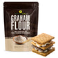 Graham Flour For Baking - 30 Ounce Bag - Product of USA - Stone Ground Whole Wheat Flour - Great for Homemade Graham Crackers or