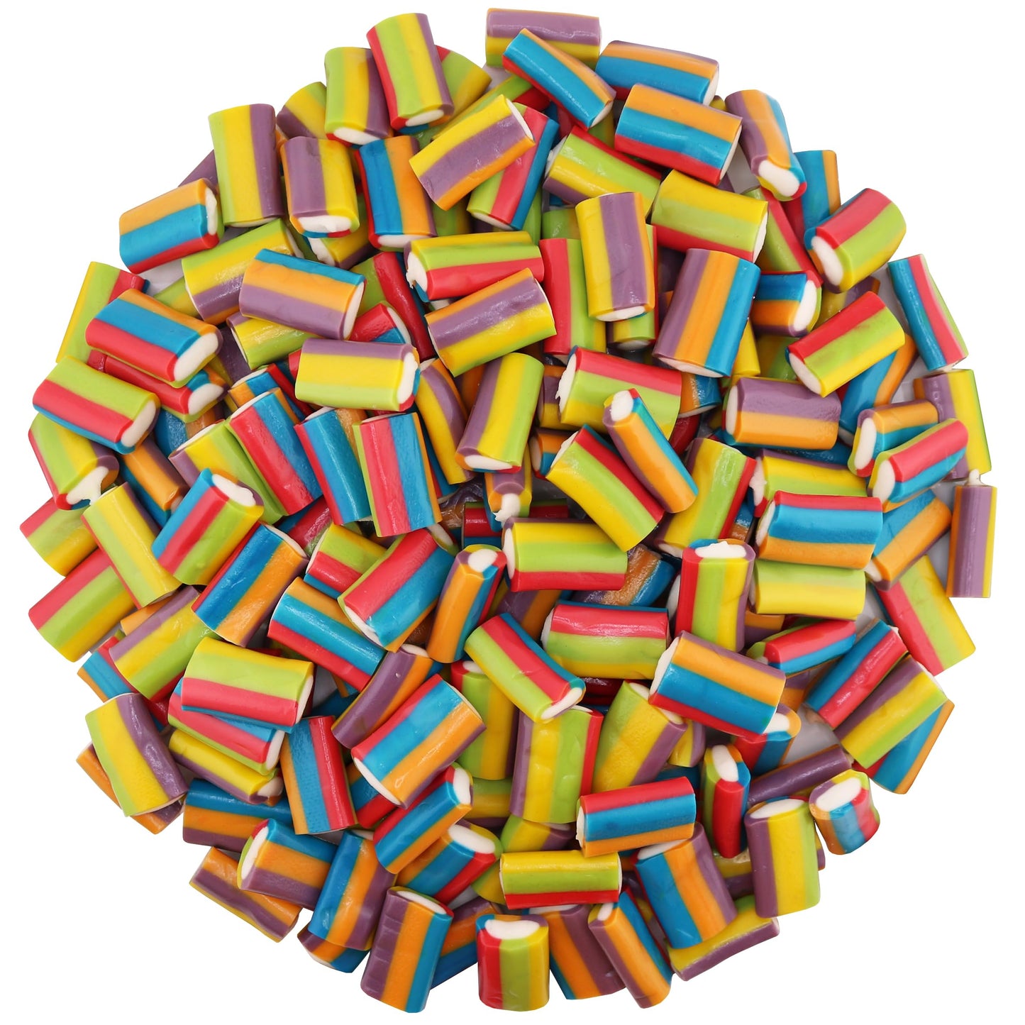 Smarty Stop Rainbow Plugs Gummy Candy Bites (1 Pound (Pack Of 1))