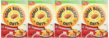 Honey Bunches Of Oats With Real Strawberries, 13-Ounce Boxes (Pack Of 4)