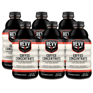 REVV 32oz Coffee Concentrate  6 count (1 pack of 6)