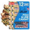 American Tuna Sushi-Grade Wild Albacore Tuna, Sea Salt, MSC Certified, 3.5 oz Can, Pack of 12