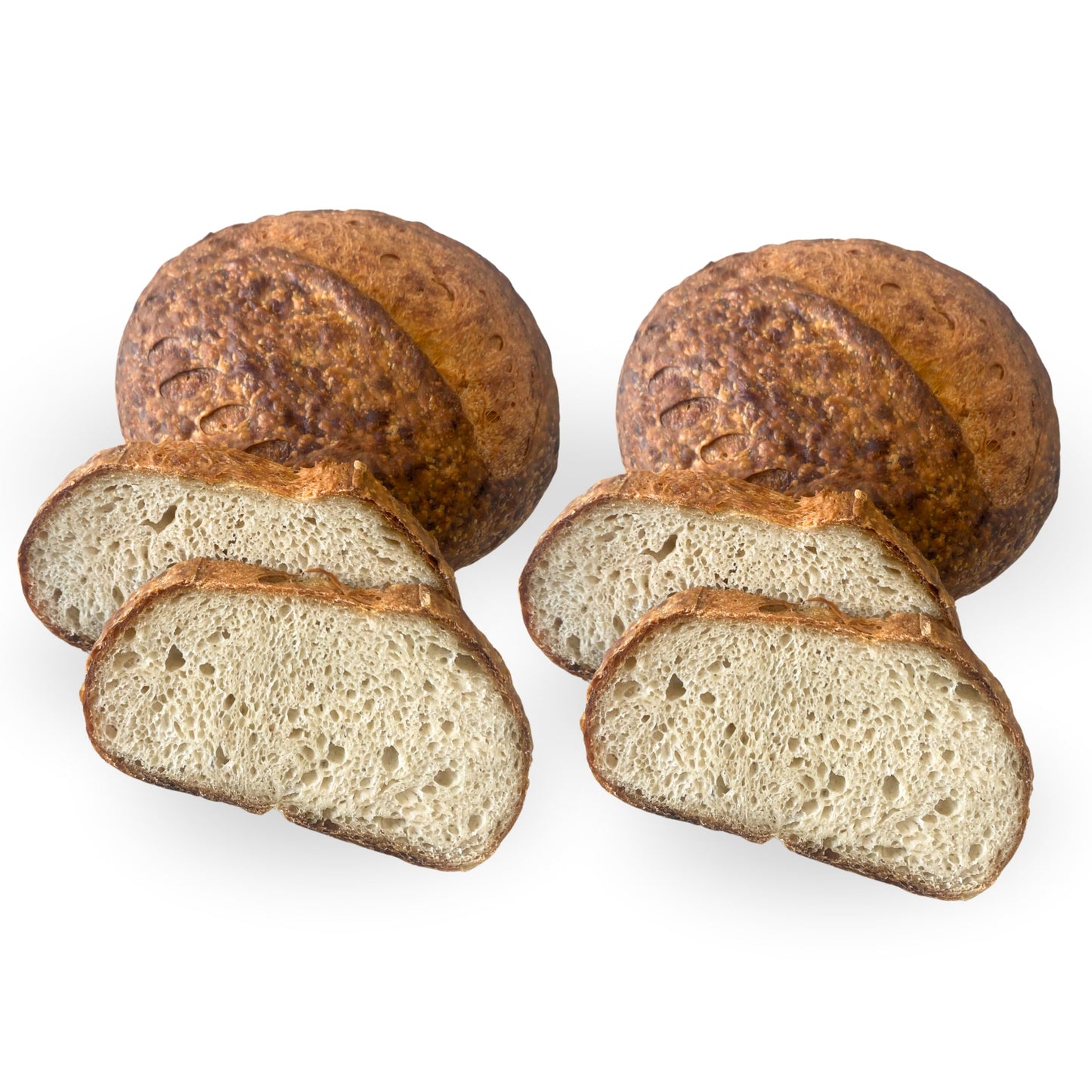 Dr. B's New York Style Sourdough Boule 3g Net Carbs & 6g Protein | Low Carb, Vegan, Nut-Free, Sugar-Free | Fresh Artisan Bread w