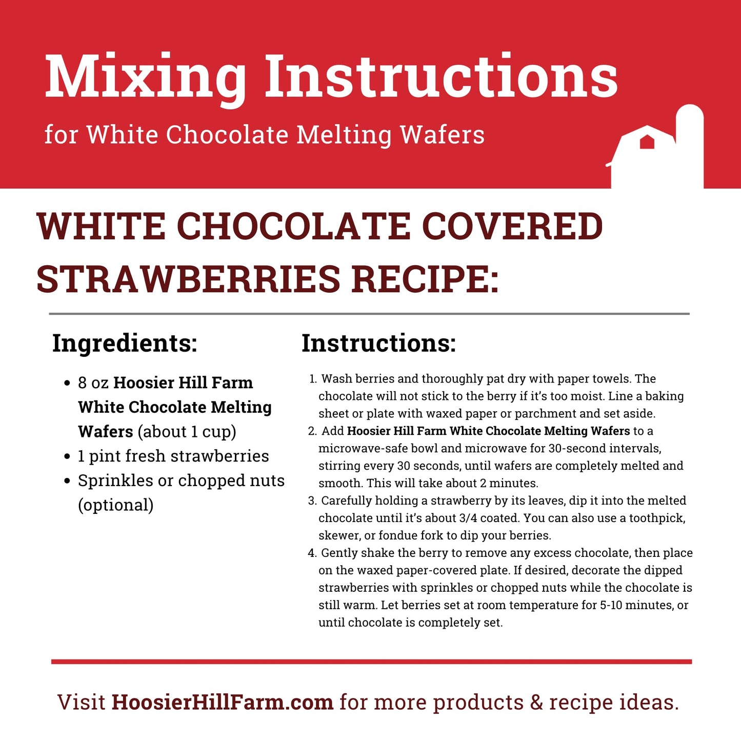 Hoosier Hill Farm White Melting Wafers, 2LB (Pack of 1)