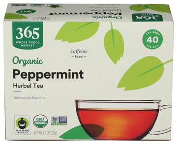 365 By Whole Foods Market, Tea Peppermint Organic, 40 Count