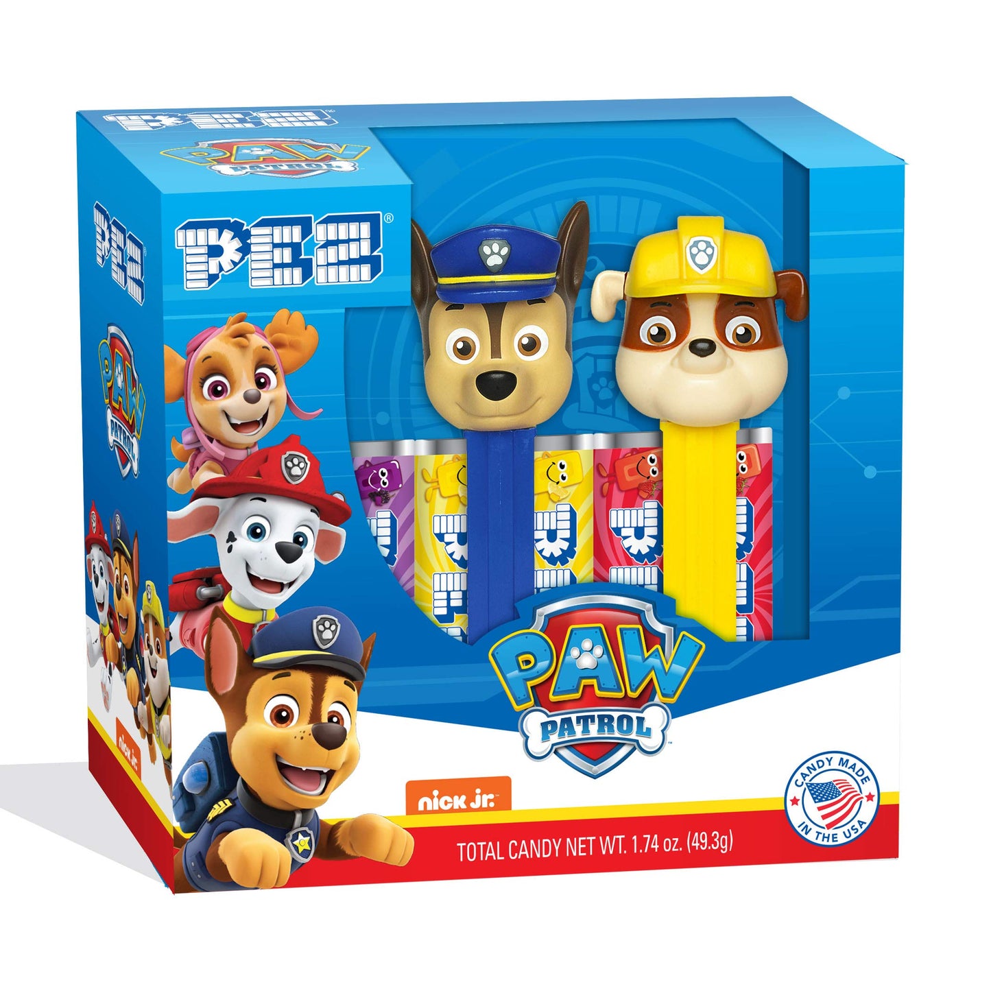 Paw Patrol Pez Gift Set (2 Pez Candy Dispensers + 6 Pack Refills).