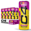 Cellucor C4 Energy Drink, Sugar Free, Grape Popsicle, 12 Fl Oz, Pack of 12