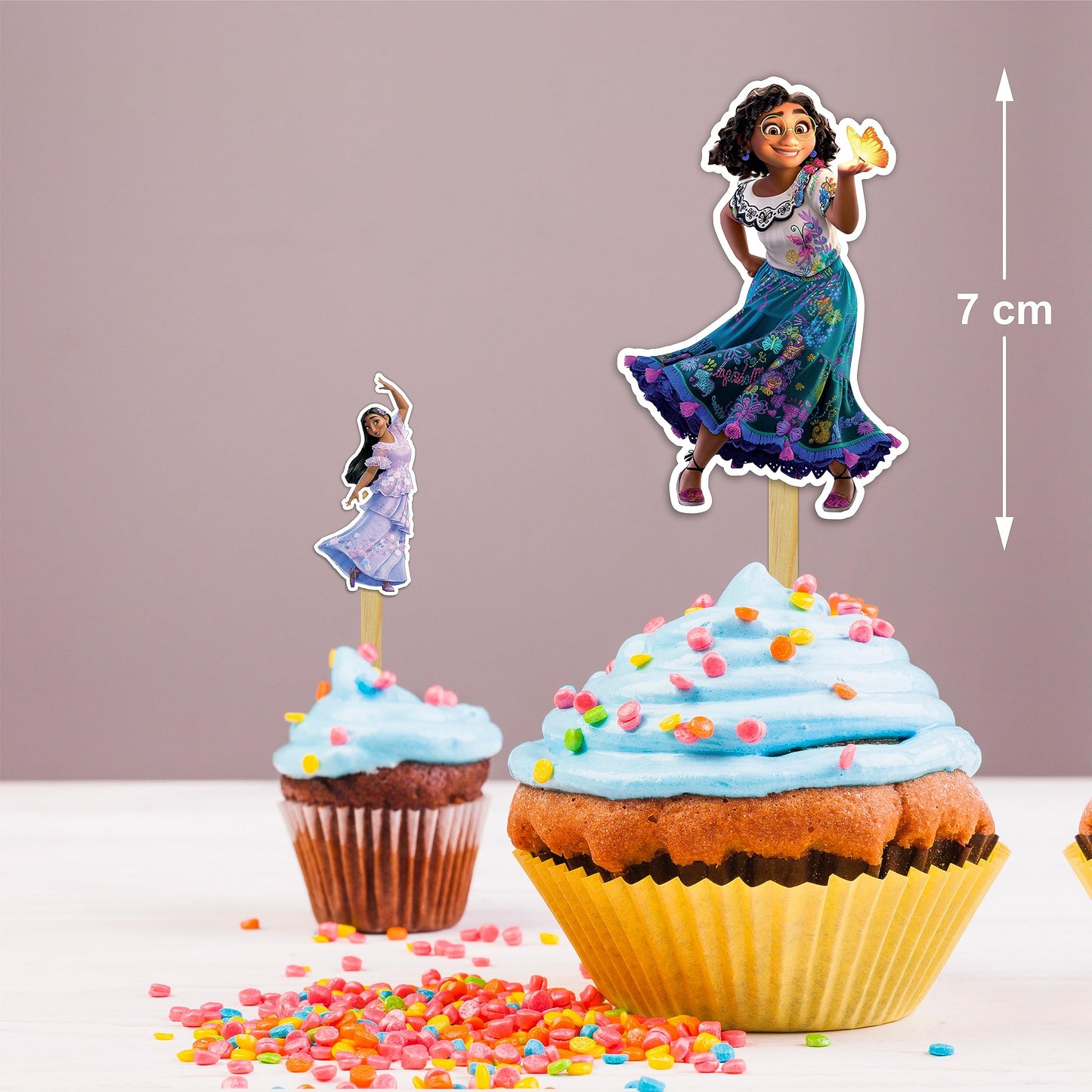 Seyal® Encato Cupcake Topper - Small Size, Model USCaketop145, Perfect for Celebrations