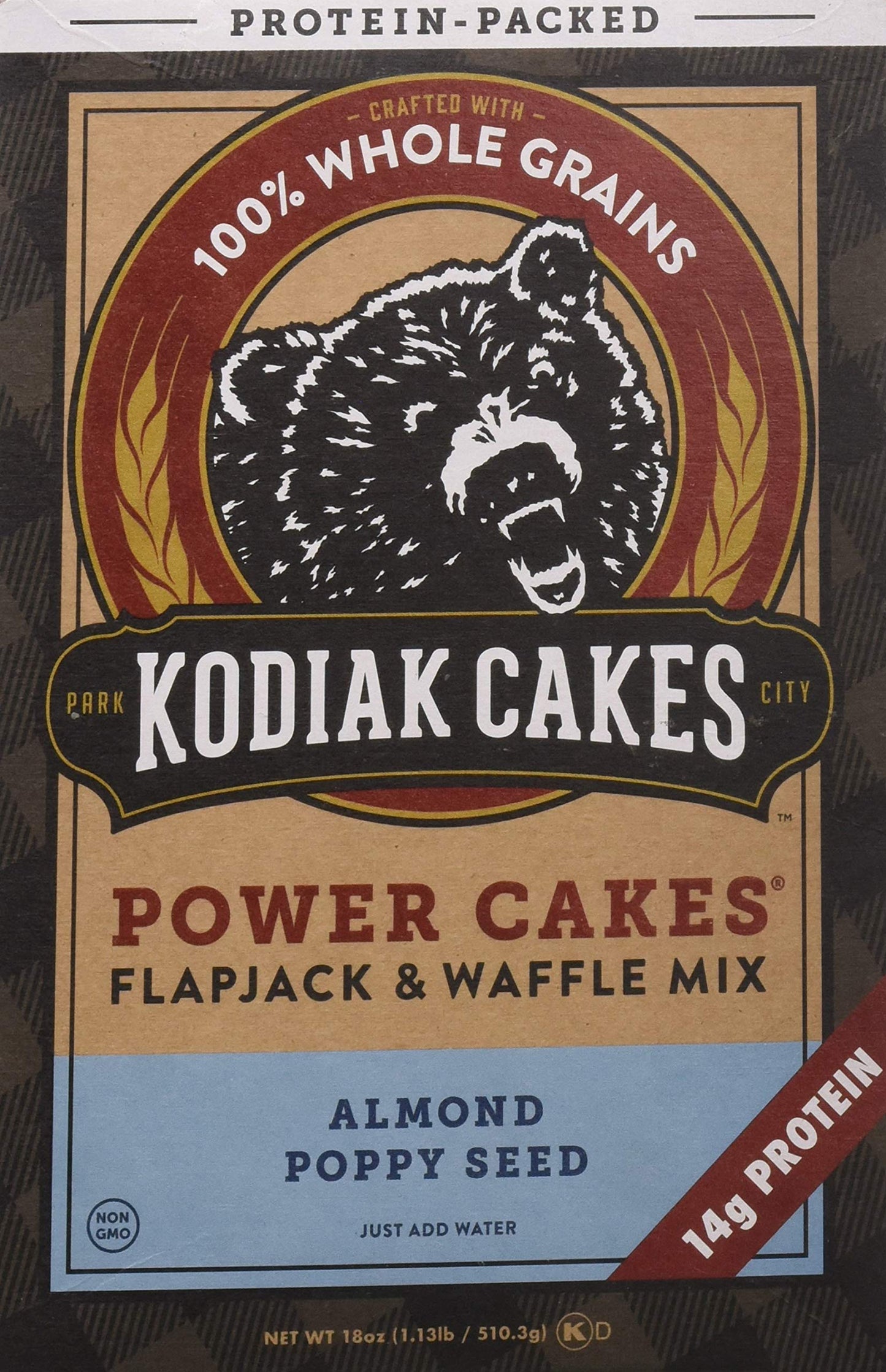 Kodiak Cakes - Flpjk/Wffl Mix Almond Poppy - Case Of 6-18 Oz