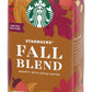 Starbucks Fall Blend Medium Roast Ground Coffee - 100% Arabica - 10 OZ (Pack of 4) - Brown and Red