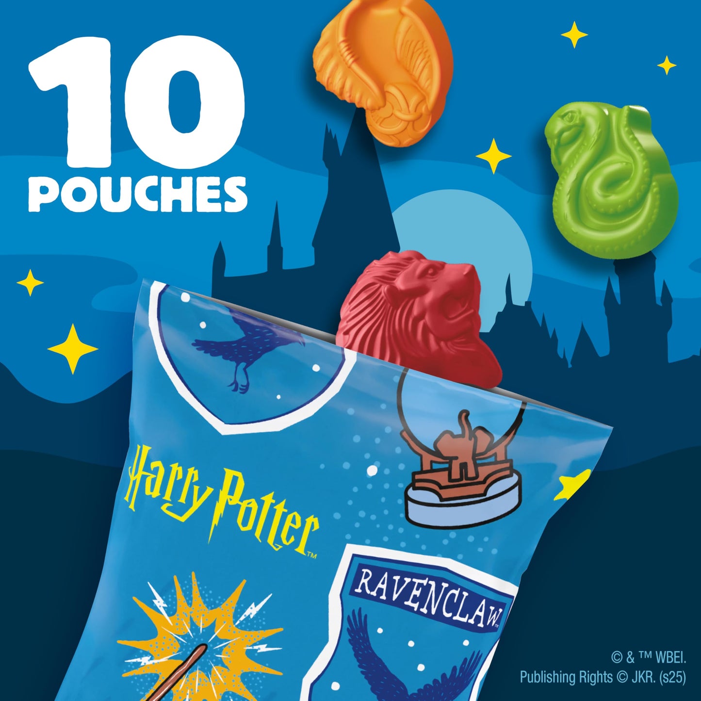 Harry Potter Fruit Flavored Snacks, Fat Free and Gluten Free, 8 oz, 10 Pouches
