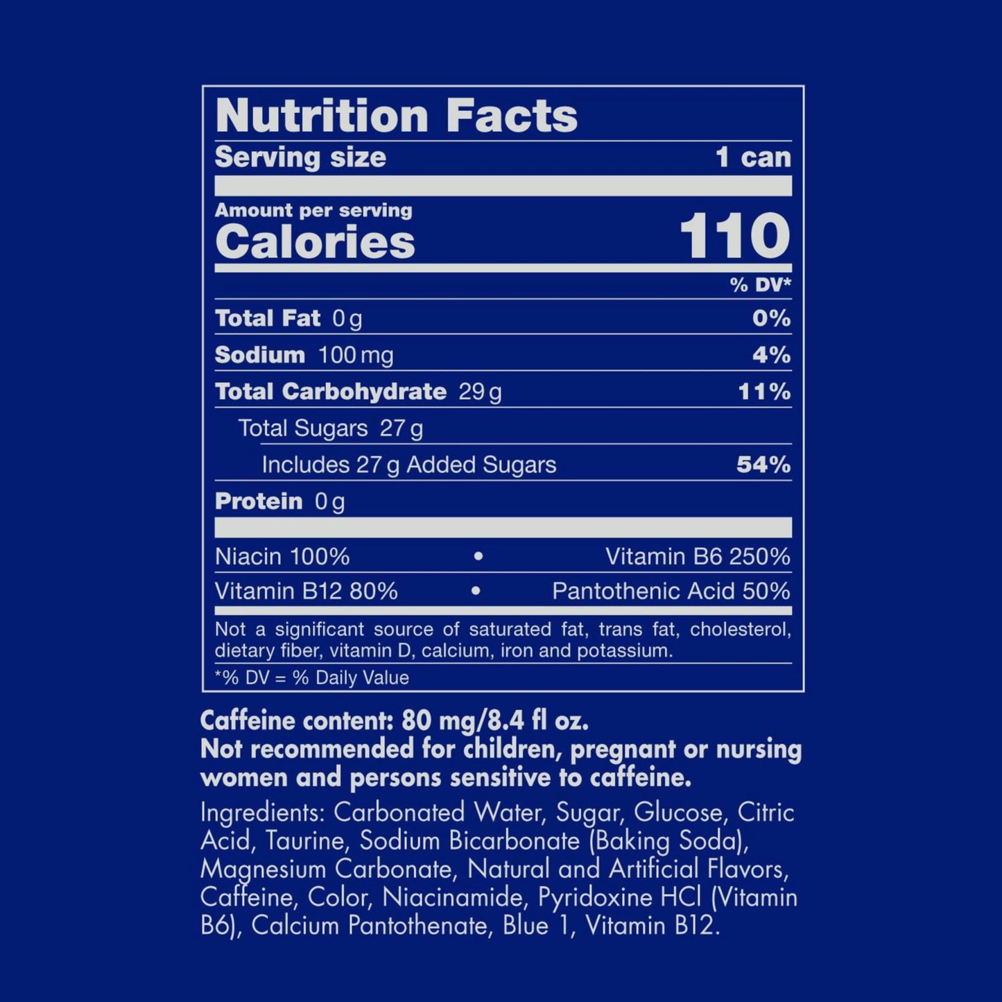 Red Bull Blue Edition Energy Drink, Blueberry, 8.4 Fl Oz, Pack of 24 Cans, Model RB224243