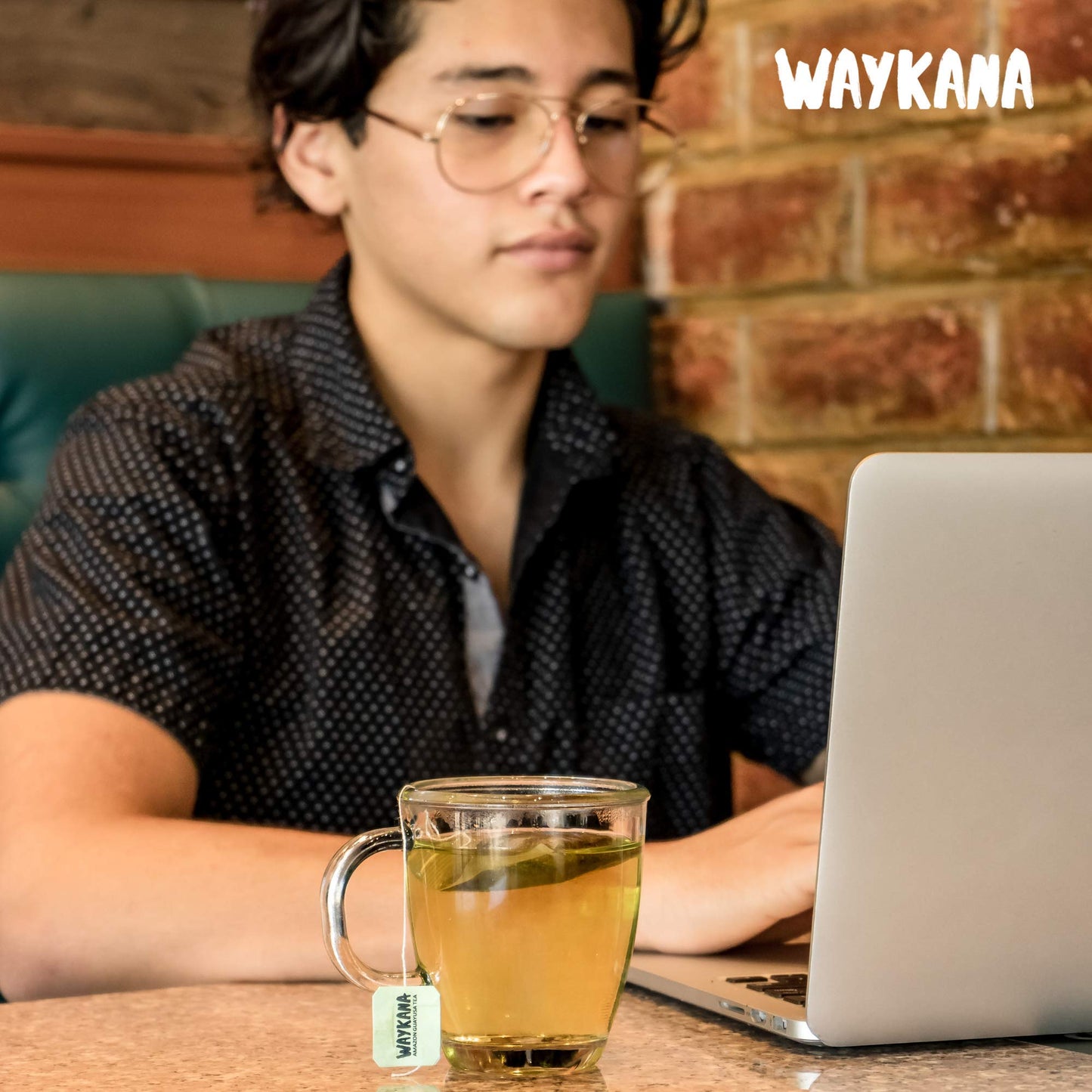Organic Guayusa Cacao Tea Bags By Waykana, 96 Counts | Alternative To Yerba Mate, Coffee And Green Tea: Smooth Flavor No Bitter | Boost Performance, Energy & Mental Clarity