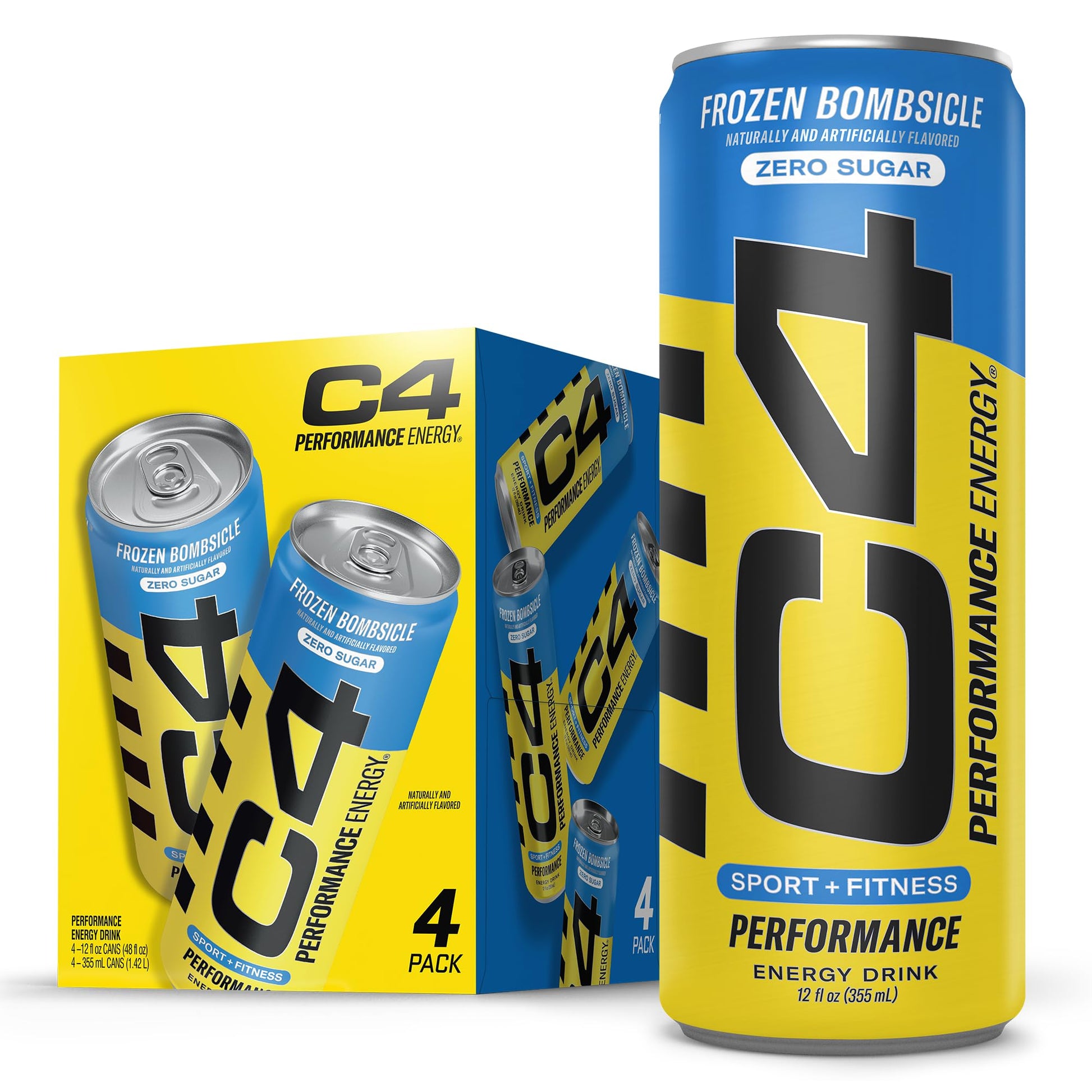 C4 Performance Energy Carbonated 12Oz 4Pk Frozen Burst Item