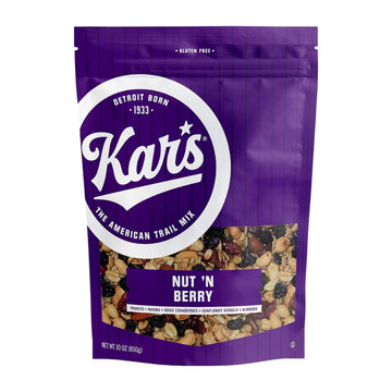 Kars Nuts Nut N Berry Trail Mix, 30 Oz - Resealable Pouch (Pack Of 1) - No Salt Added Snack Mix For Long-Lasting Energy