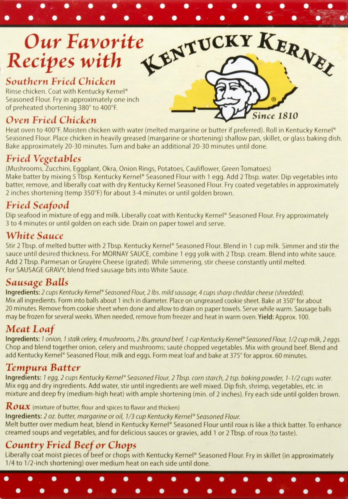 Kentucky Kernel Seasoned Flour, 10 Ounce (Pack Of 6)