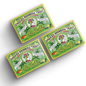 Fishwife Smoked Rainbow Trout 3-Pack | ASC-Certified Sustainable Seafood | Gluten Free | 3.7 Ounce