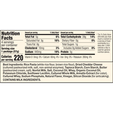 Annies Gluten Free Macaroni and Cheese, Rice Pasta, Real Aged Cheddar, 2.01 oz, Pack of 4