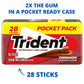 Trident Cinnamon Sugar Free Gum - 28 Count (Pack of 6) - Reddish-Brown - Individually Wrapped Holiday Candy for Christmas Stocking Stuffers