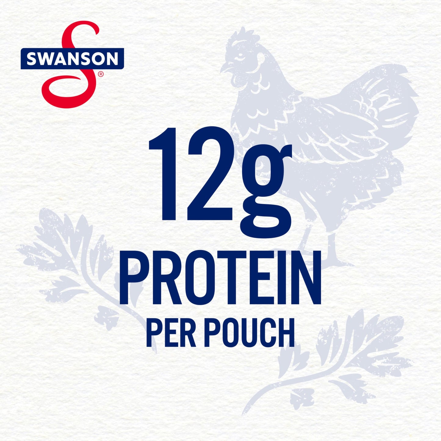 SWANSON S Fully Cooked Chicken Pouch, Ready to Eat, 2.6 OZ, Case of 12