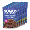Somos Chipotle Refried Black Beans - Gluten Free, Non-Gmo, Vegan & Microwavable Meals Ready To Eat - Delicious, Healthy & Conven