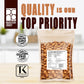 Roastery Coast Just Roasted Almonds, 3 LB Bulk, Keto Snack, Lightly Salted, Gluten Free, Non-GMO, Low Sodium