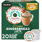 The Original Donut Shop One Step Latte, Frosted Gingerbread, Keurig Single Serve K-Cup Pods, 20 Count
