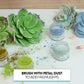 Global Sugar Art Succulents Set Sugar Cake Flower, 3 Sizes, 9 Count By Chef Alan Tetreault